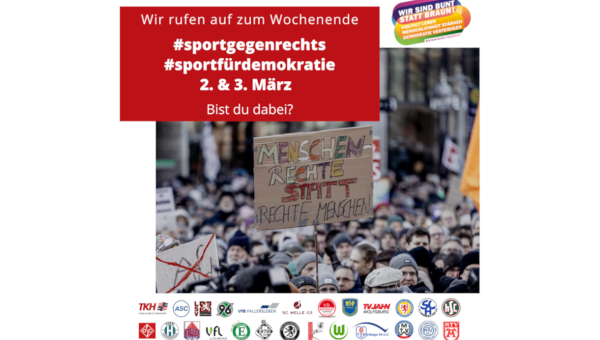 #sportgegenrechts und #sportfürdemokratie: